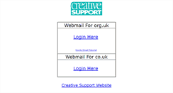 Desktop Screenshot of creativesupport.org.uk