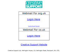 Tablet Screenshot of creativesupport.org.uk